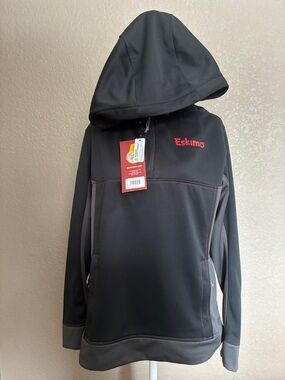 Men's Black & Gray Hooded Pullover Sweatshirt